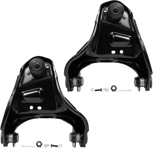 Detroit Axle - 4WD Front End Kit for Chevy Blazer S10 GMC Jimmy Sonoma Isuzu Hombre Oldsmobile Bravada, Upper Control Arms Lower Ball Joints Sway Bars Tie Rods Adjusting Sleeves Idler Arm Replacement in Kuwait