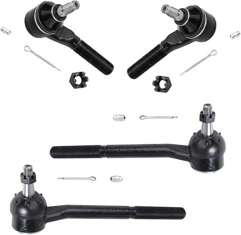 Detroit Axle - 4WD Front End Kit for Chevy Blazer S10 GMC Jimmy Sonoma Isuzu Hombre Oldsmobile Bravada, Upper Control Arms Lower Ball Joints Sway Bars Tie Rods Adjusting Sleeves Idler Arm Replacement in Kuwait