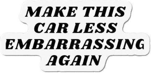 Make This Car Less Embarrassing Again - Anti Elon Sticker, Anti Elon Bumper Elon Car Magnet Funny Stickers in Saudi Arabia