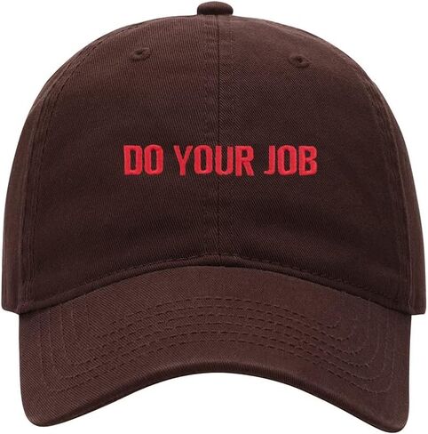 Baseball Cap Men Women Do Your Job Embroidered Unisex Classic Adjustable Strapback Dad Hat in Saudi Arabia