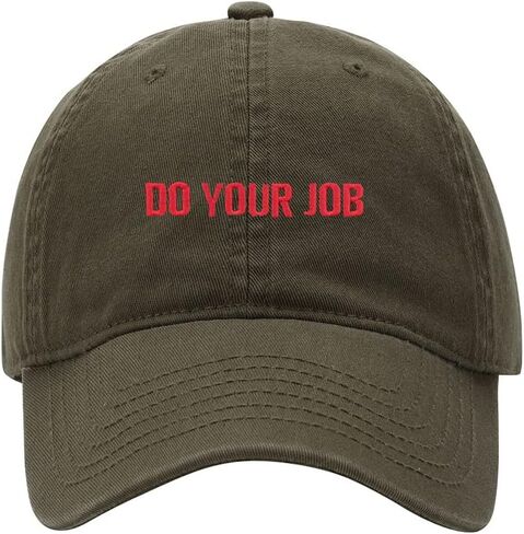 Baseball Cap Men Women Do Your Job Embroidered Unisex Classic Adjustable Strapback Dad Hat in Saudi Arabia