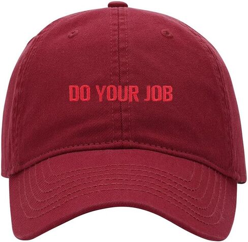 Baseball Cap Men Women Do Your Job Embroidered Unisex Classic Adjustable Strapback Dad Hat in Saudi Arabia