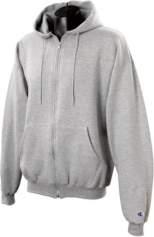 Champion Double Dry Action Fleece Full Zip Hood,DARK-GREEN,XX-Large in Saudi Arabia