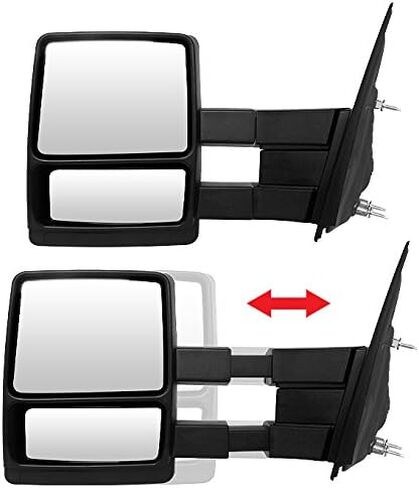 Akkon - من أجل 04-14 Ford F150 بيك آب شاحنة قابلة للتمديد قابلة للتمديد مرايا اليدوية اليسرى + بديل زوج الجانب الأيمن in Saudi Arabia