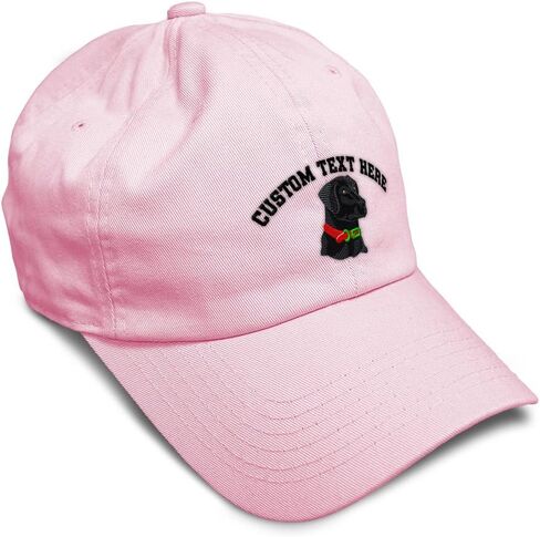 Soft Baseball Hat Embroidered Dad Hat Black Lab Head Embroidery Men & Ladies Baseball Cap Cotton in Saudi Arabia