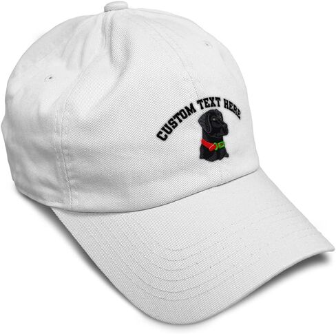 Soft Baseball Hat Embroidered Dad Hat Black Lab Head Embroidery Men & Ladies Baseball Cap Cotton in Saudi Arabia