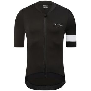 Moxilyn للرجال ركوب الدراجات القمصان القمصان دراجة دراجة قصيرة الأكمام سحاب كامل مع 4 جيوب عاكسة متوسطة مضادة الانزلاق تنحنح in Kuwait