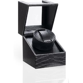Watch Winder for Automatic Watches,Automatic Watch Winder Box,Double Watch Winder for Women's and Men's Watches with Quiet Japanese Mabuchi Motor (Style-1 Black) in Saudi Arabia