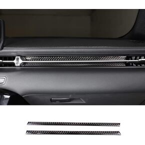 Compatible with Toyota Supra GR A90 A91 MK5 2019-2024 Soft Carbon Fiber Co-Pilot Center Console Decoration Strip, Car Center Console Air Outlet Trim Cover Sticker, 2PCS in Saudi Arabia