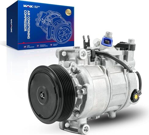 KAX 98350 Air Conditioner AC Compressor with Clutch, Fit for Q3, Q5, Q7, A4, A5, A6, Q3 Quattro, A4 Quattro, A5 Quattro, A6 Quattro, Ma-can, allroad, 1.8T 2.0T 3.0L 3.2L, Replace# 97350, 4G0260805D in Saudi Arabia