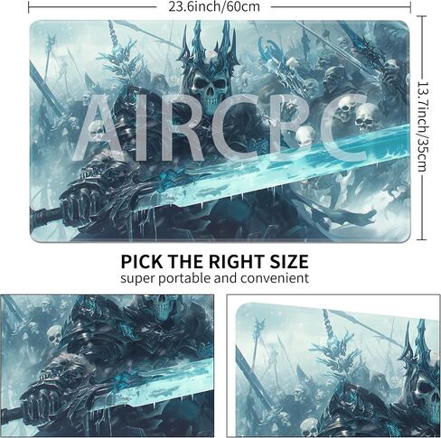 MTG PLAYMAT NON-SLIP Rubber Printing Commander Commander Game Desk Mat Duel TCG Playmat PTCG Playmat 24x14 بوصة وأكياس تخزين مجانية (هيكل عظمي) in Saudi Arabia