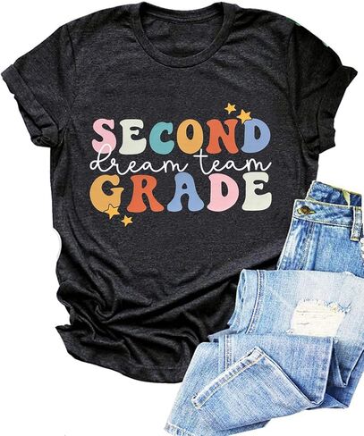 Teacher Shirts Women Happy First Day of School Tshirts Back to School Appreciation Gifts in Saudi Arabia