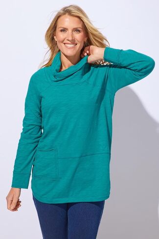 الهروب من موئل المرأة القطن بيرو Slub Slub Cowl - 10032 in Kuwait
