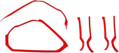 Hoolcar Center Console Dash Board Trim & Grab Handle Decor Cover Compatible with Ford Bronco 2021-2025, Interior Accessories, Red in Saudi Arabia