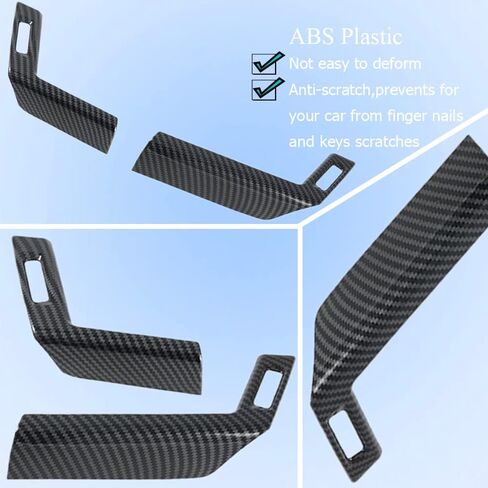 Xiter 2pcs ABS Plastics Cabon على غرار الطراز الأمامي الجانبي Air Cover Cover Cover Cover trim for Nissan Rogue 2021 2022 2023 2024 2025 incipsories includer in Kuwait