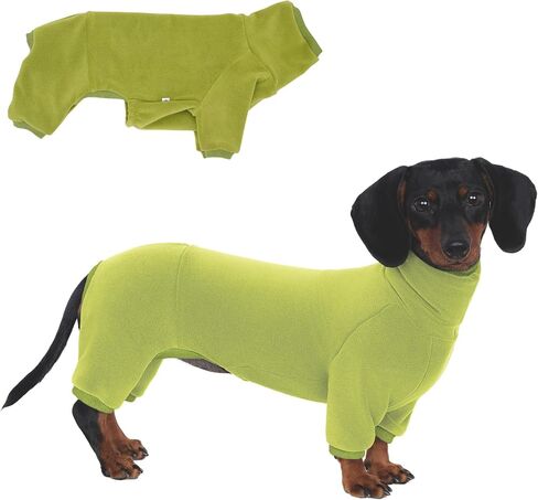 Dachshund Dog Turtleneck Sweater, Winter Warm Clothes for Dachshunds, Sausage Dog Winter Outfit(L) in Saudi Arabia