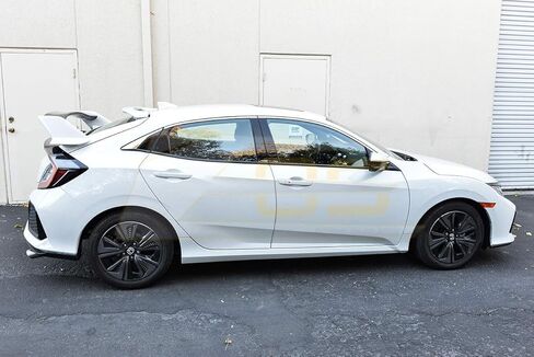 Replacement for 2016-2021 Honda Civic Hatchback FK4 FK7 | JDM Type-R Style Rear Trunk Lid Wing Spoiler (ABS Plastic - Painted Glossy Black) in Kuwait