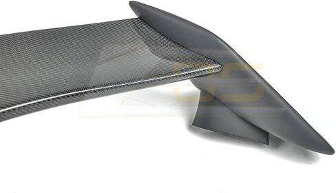 Replacement for 2016-2021 Honda Civic Hatchback FK4 FK7 | JDM Type-R Style Rear Trunk Lid Wing Spoiler (ABS Plastic - Painted Glossy Black) in Kuwait