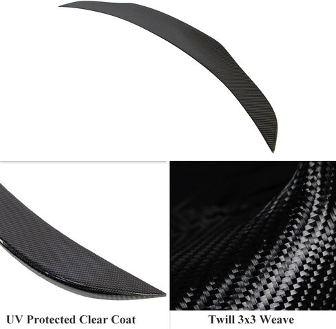 Aerobon Real Carbon Fiber Trunk Spoiler متوافق مع 2019-2025 Genesis G70 SPOILER (D style) in Kuwait