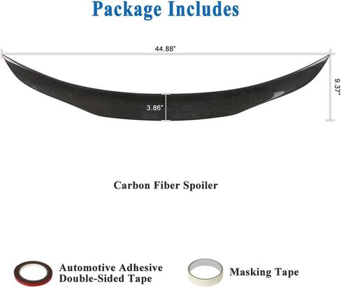 Aerobon Real Carbon Fiber Trunk Spoiler متوافق مع 2019-2025 Genesis G70 SPOILER (D style) in Kuwait