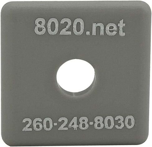 8020, 2030, 15 Series, 1.5" x 1.5" Plastic Square End Caps with Push in Fastener for 80/20 Aluminum Extrusion T-Slot Accessories (Plain Black - No Logo, 25) in Kuwait