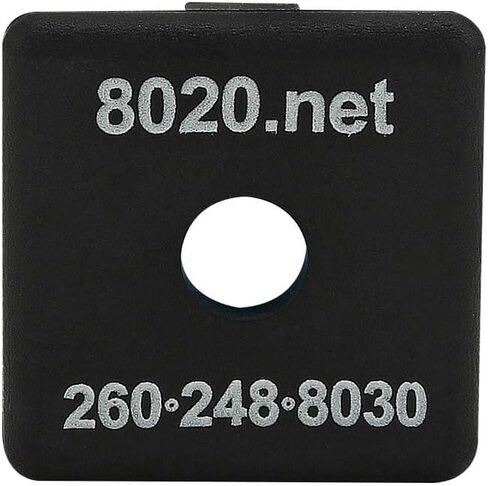 8020, 2030, 15 Series, 1.5" x 1.5" Plastic Square End Caps with Push in Fastener for 80/20 Aluminum Extrusion T-Slot Accessories (Plain Black - No Logo, 25) in Kuwait