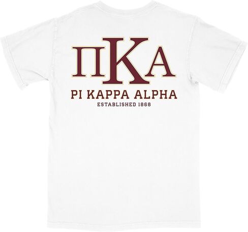 Pi Kappa Alpha Pike Letters Letters Comfort Colors T-Shirt in Kuwait