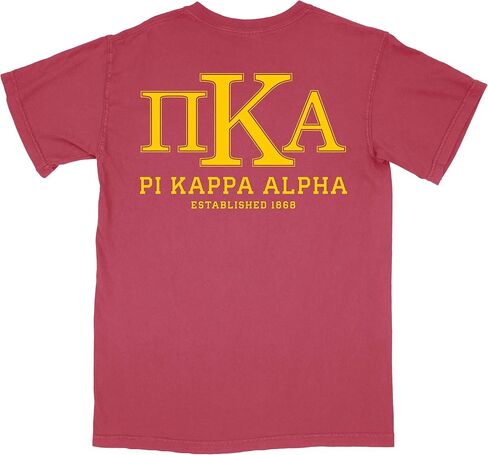 Pi Kappa Alpha Pike Letters Letters Comfort Colors T-Shirt in Kuwait