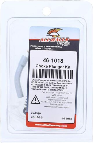 All Balls Racing Choke Clunger Kit (46-1018) لـ Honda TRX400FA 2004 2005 2006 2007 ، TRX400FGA Fourtrax Rancher 4X4 2004 2005 2007 ، TRX500FE 2005 2006 2007 2008 2000 2011 2011 2011 2011 in Saudi Arabia