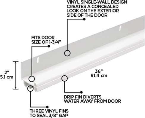 M-D Building Products 78899 36-Inch DB347 Door Bottom, Brown in Kuwait