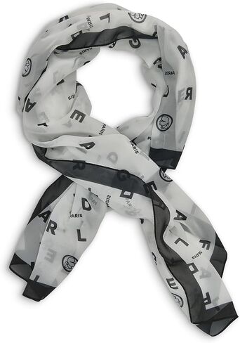 Karl Lagerfeld Paris Women's Accessories Scarf,Black,1SZ in Saudi Arabia