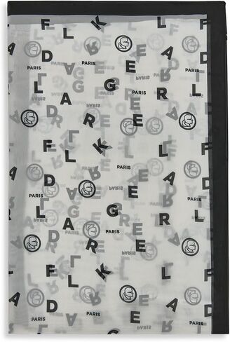Karl Lagerfeld Paris Women's Accessories Scarf,Black,1SZ in Saudi Arabia