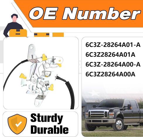 السائق الخلفي الأيسر وتجميع قفل قفل كابل الباب الجانبي الأيمن من فورد F250 F350 F550 Super Duty 1999-2007.replace#6C3Z-28264A01-A ، 6C3Z-28264A00-A. in Saudi Arabia