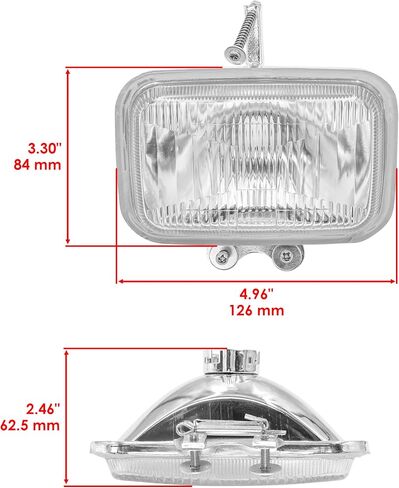 Caltric Set Of 2 Headlights Compatible with Honda Trx300 Fourtrax 300 2X4 1988-2000 with Bulb in Saudi Arabia