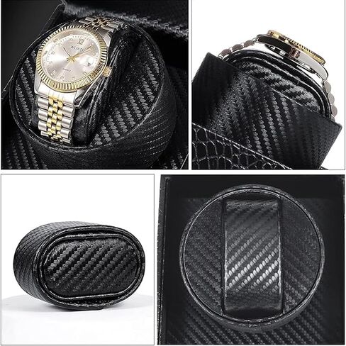 Watch Winder for Automatic Watches,Automatic Watch Winder Box,Double Watch Winder for Women's and Men's Watches with Quiet Japanese Mabuchi Motor (Style-1 Black) in Saudi Arabia