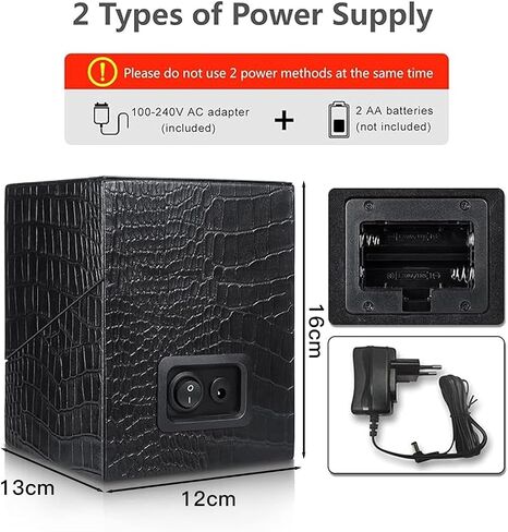 Watch Winder for Automatic Watches,Automatic Watch Winder Box,Double Watch Winder for Women's and Men's Watches with Quiet Japanese Mabuchi Motor (Style-1 Black) in Saudi Arabia