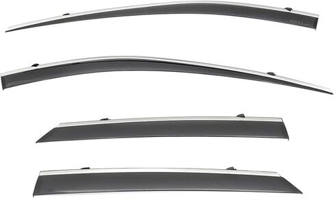 WellVisors Window Visors Wind Deflectors Compatible with Lexus RX350L RX450hL 2018-2022 Chrome Trim Rain Guards 3-847LX027 in Saudi Arabia