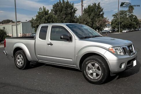 Extreme Online Store Replacement for 2005-Present Nissan Frontier Extended Cab | EOS Visors JDM in-Channel Style Smoke Tinted Side Vents Rain Guard Window Deflectors DWV-V84_DWV-V85 in Saudi Arabia