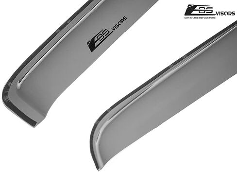 Extreme Online Store Replacement for 2005-Present Nissan Frontier Extended Cab | EOS Visors JDM in-Channel Style Smoke Tinted Side Vents Rain Guard Window Deflectors DWV-V84_DWV-V85 in Saudi Arabia