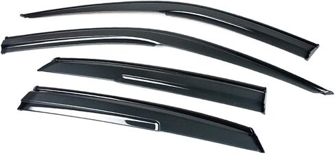 Premium Low Profile Smoke Tinted Sport Black Window Visor Rain Guard Deflector Compatible for 2023-2025 Acura Integra in Saudi Arabia