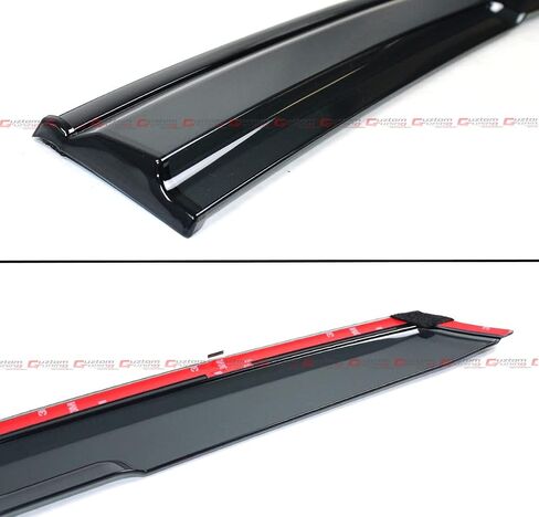 Premium Low Profile Smoke Tinted Sport Black Window Visor Rain Guard Deflector Compatible for 2023-2025 Acura Integra in Saudi Arabia