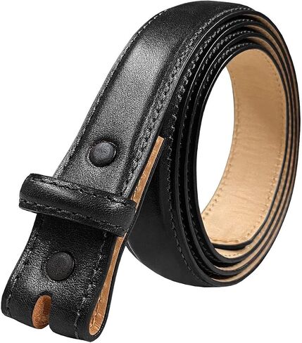 Billts.com Cowwhide Full Grain Grain Leater Leather Bress Strap ، 1 '' (25mm) و 1-1/8 "(30mm) و 1-1/4" (32mm) in Kuwait