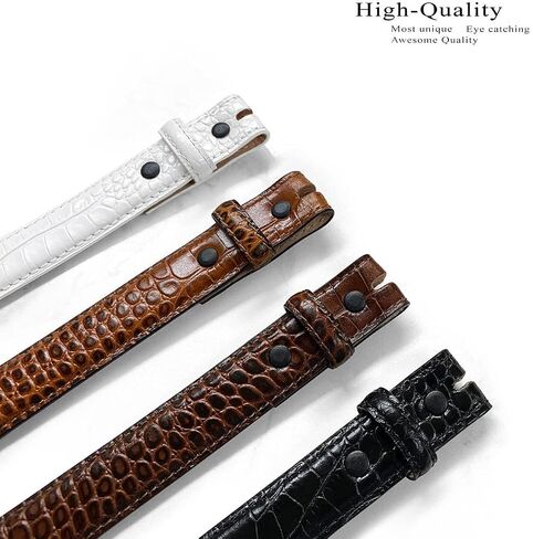 Billts.com Cowwhide Full Grain Grain Leater Leather Bress Strap ، 1 '' (25mm) و 1-1/8 "(30mm) و 1-1/4" (32mm) in Kuwait