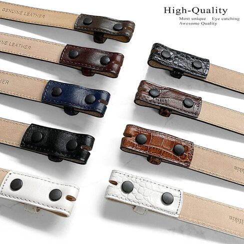 Billts.com Cowwhide Full Grain Grain Leater Leather Bress Strap ، 1 '' (25mm) و 1-1/8 "(30mm) و 1-1/4" (32mm) in Kuwait