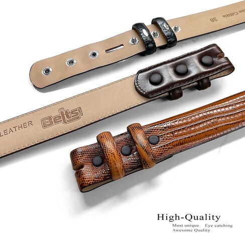 Belts.com Cowhide Full-Grain Genuine Leather Dress Belt Strap,1''(25mm)&1-1/8"(30mm)&1-1/4"(32mm) Wide in Saudi Arabia