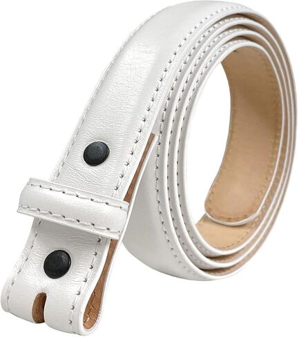Billts.com Cowwhide Full Grain Grain Leater Leather Bress Strap ، 1 '' (25mm) و 1-1/8 "(30mm) و 1-1/4" (32mm) in Kuwait