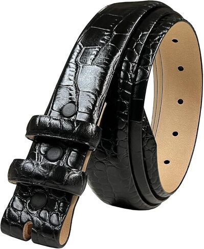 Billts.com Cowwhide Full Grain Grain Leater Leather Bress Strap ، 1 '' (25mm) و 1-1/8 "(30mm) و 1-1/4" (32mm) in Kuwait