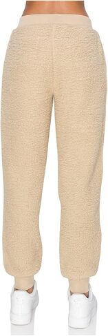 Cali1850 نساء شيربا joggers swinkpants - الرباط غير الرسمية مرنة الخصر السراويل ناعمة مريحة مع جيوب in Kuwait