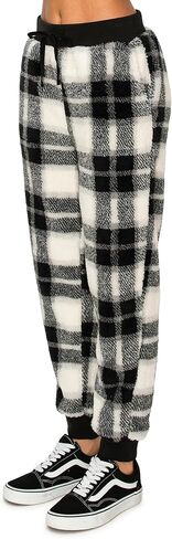 Cali1850 نساء شيربا joggers swinkpants - الرباط غير الرسمية مرنة الخصر السراويل ناعمة مريحة مع جيوب in Kuwait