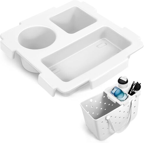 Top Tray Accessories for Bogg Bag X-Large, Drink & Phone Holder Cup Holder Fit for Stanley Cup - Divider, Organizer & Topper Tray for Bogg Bag (White) in Kuwait